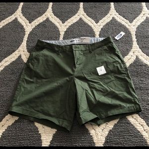 Olive green shorts